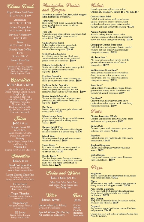 Leone Café Menu - Image 4